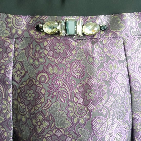 Adrianna Papell Sz 12 Brocade Sheath Dress Lined Wedding Mother of the Bride - Picture 3 of 10